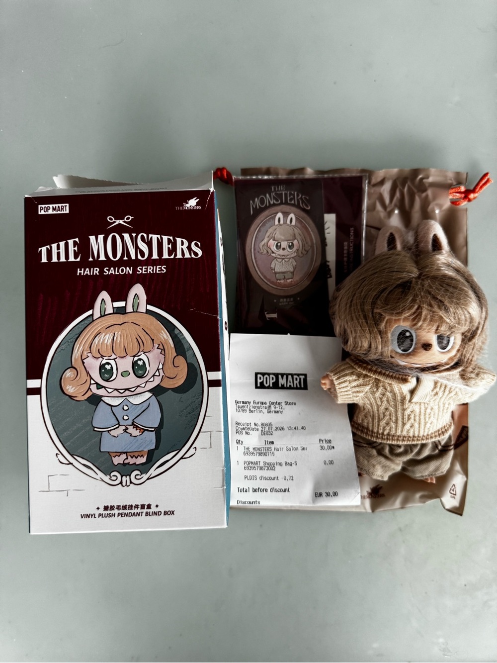 Pop Mart original Monster Hair Salon Series - Warm Oat
